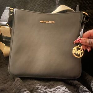 Michael Kors Black and Gold Crossbody Bag